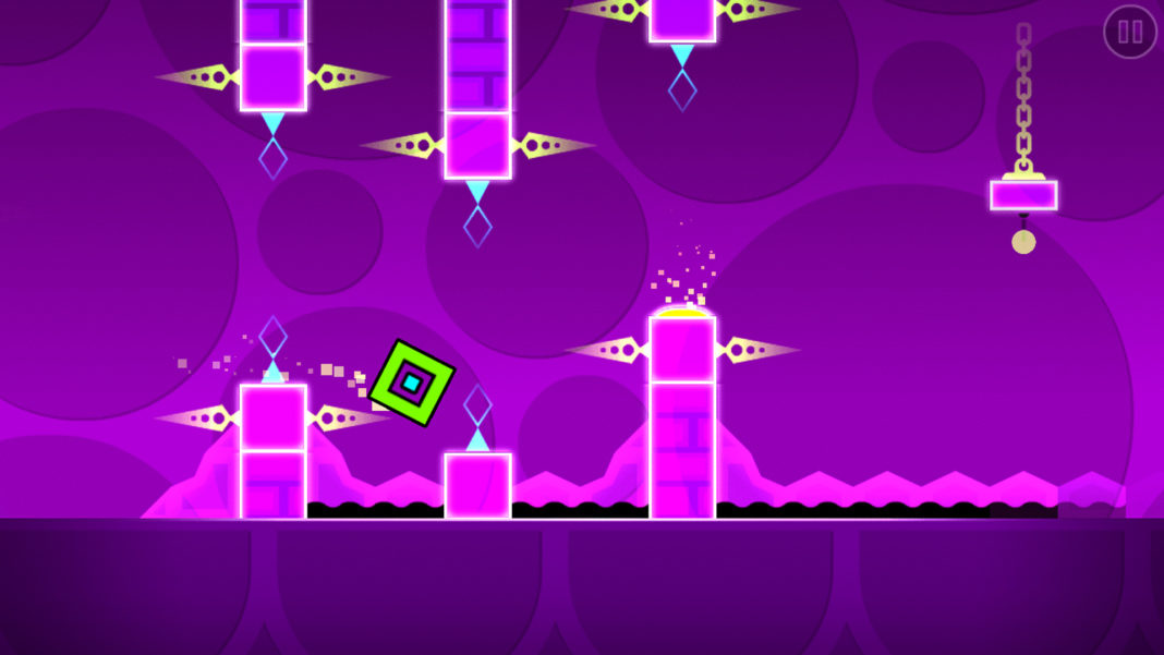 Самый первый онлайн уровень в geometry dash