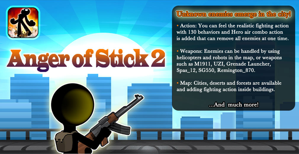 Скачать бесплатно игру Anger of Stick 2 на Андроид.
