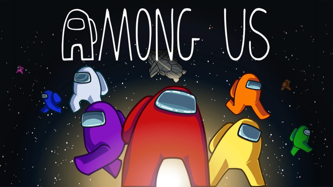 Among us на белом фоне