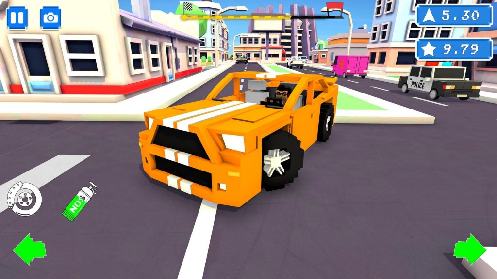 blocky cars racer много денег
