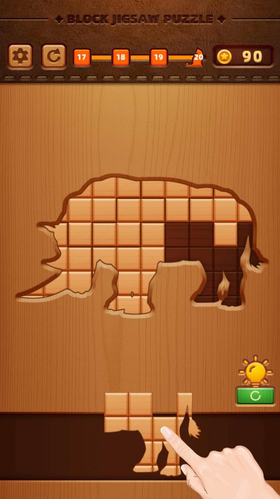 block jigsaw puzzle
