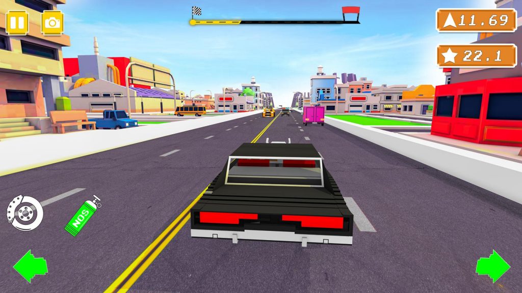blocky car racer мод много денег
